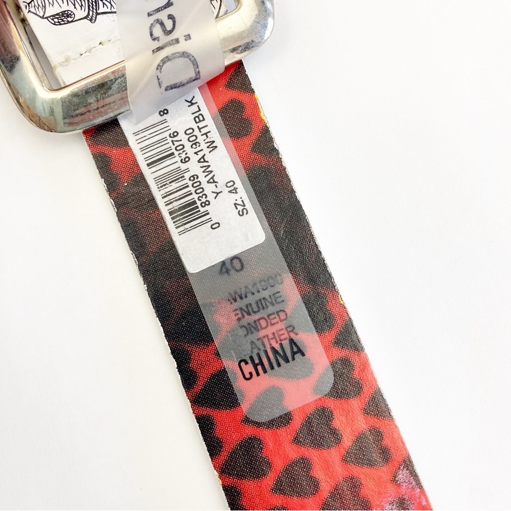 Disney White Queen Alice In Wonderland Reversible Leather Belt - Picture 13 of 13
